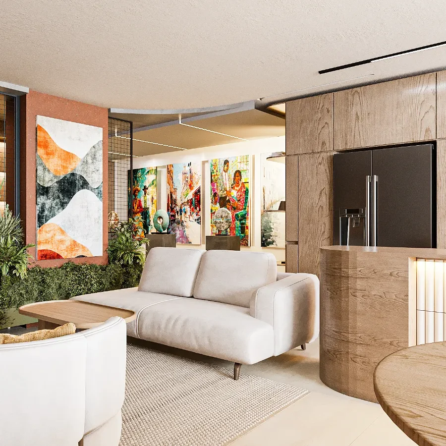 Warm Contemporary Interior